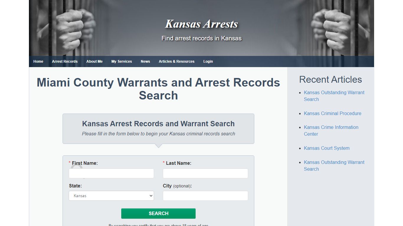 Miami County Warrants and Arrest Records Search - Kansas Arrests